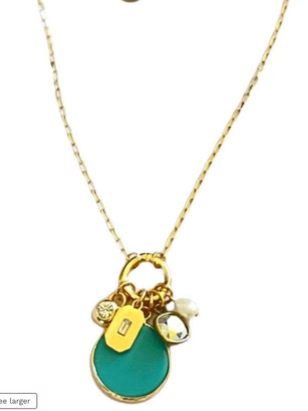 Turquoise Disc Necklace